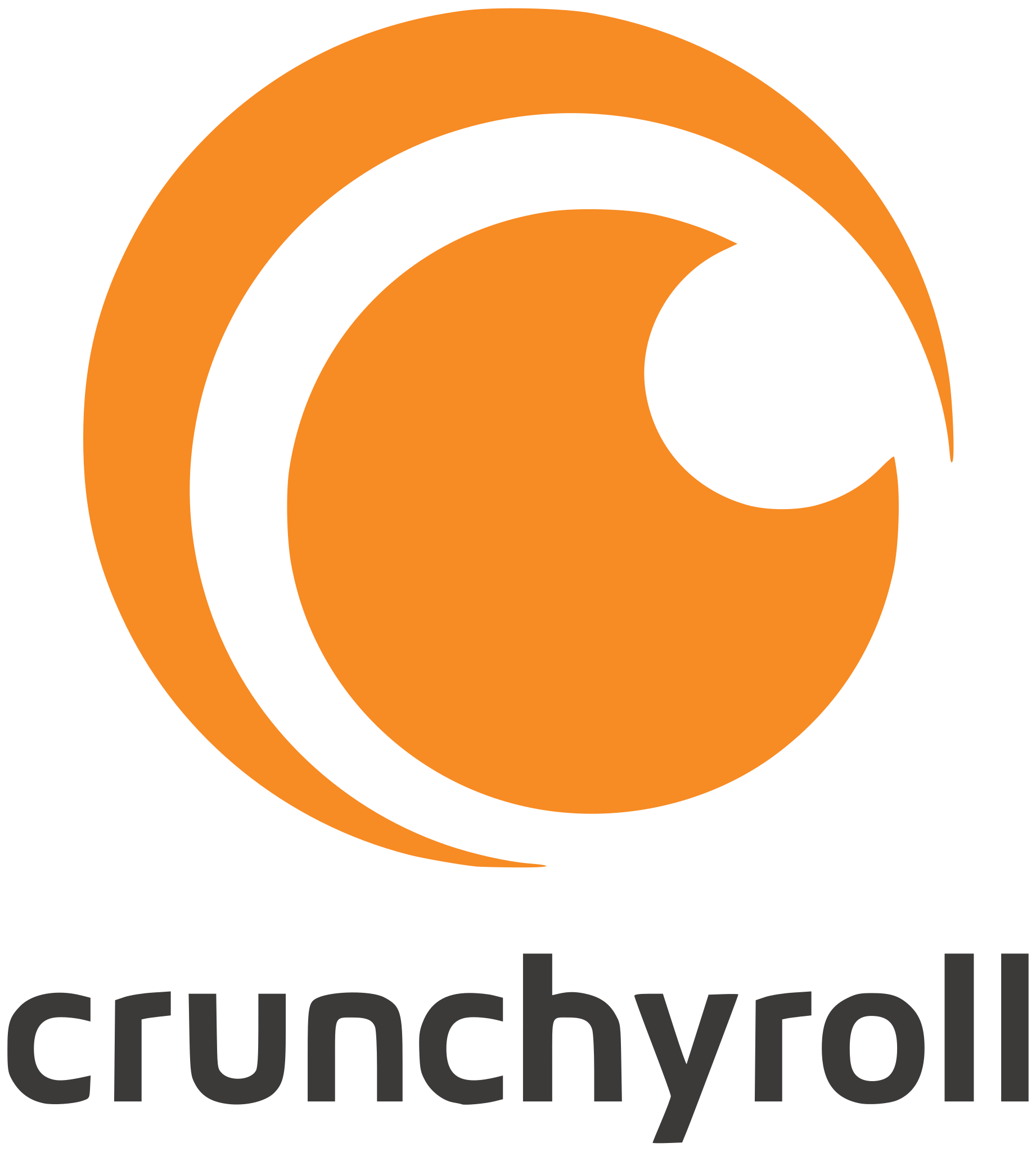 Crunchyroll logo - Stream with StreamVision