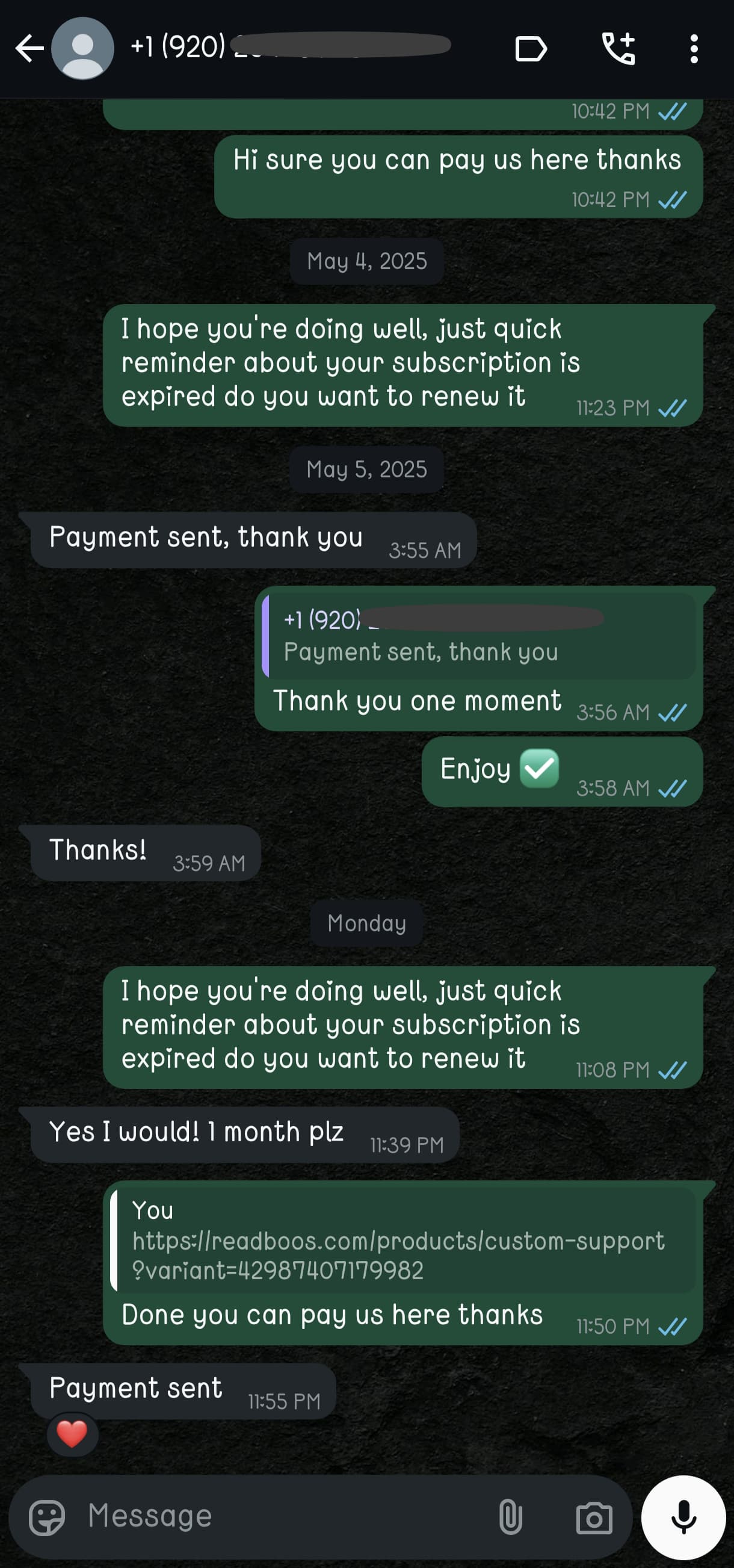 Customer feedback 7